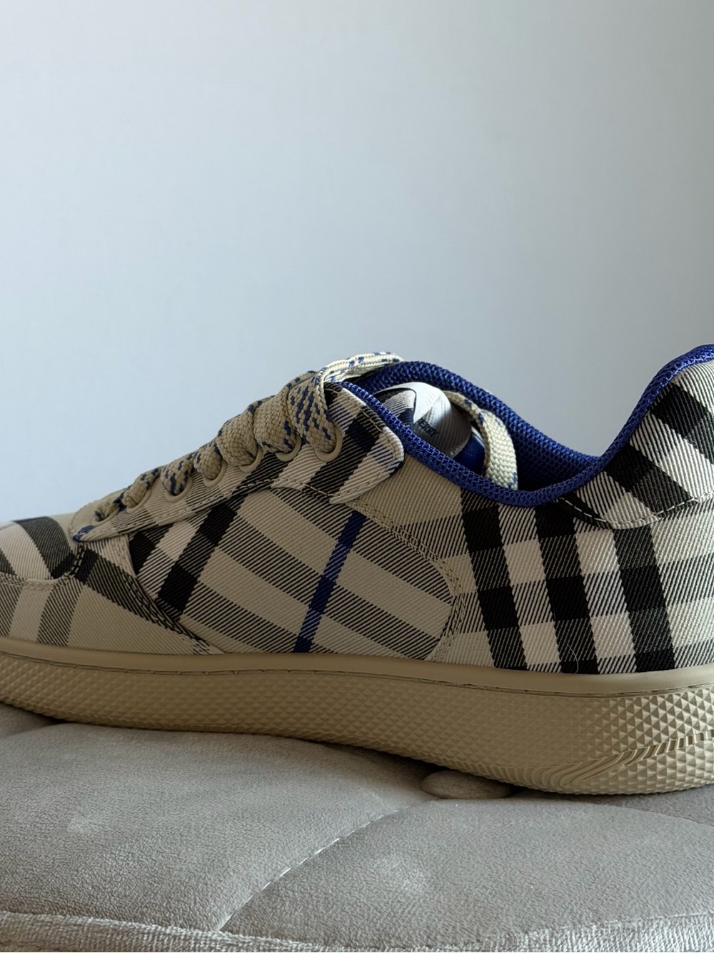 Burberry Check Low Top Sneaker - Picture 12 of 14